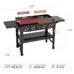 Royal Gourmet 4 Burner Propane Grill and Griddle