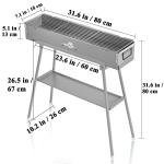 WILLBBQ Portable Hibachi Charcoal Grill with Accessories