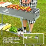 WILLBBQ Portable Hibachi Charcoal Grill with Accessories