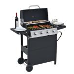Endark 4-Burner Cast Iron BBQ Grill