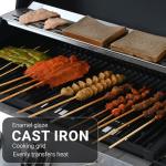 Endark 4-Burner Cast Iron BBQ Grill