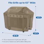 SunPatio 65 Inch Heavy Duty BBQ Grill Cover