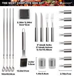28-Piece BBQ Accessories Set with Thermometer