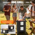 GriliFE 16" Charcoal Smoker and Grill Combo