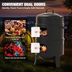 GriliFE 16" Charcoal Smoker and Grill Combo