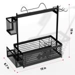 Outdoor Grill Caddy with Paper Towel and Plate Holders