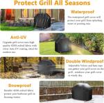 60 Inch BBQ Grill Cover - Waterproof & UV Resistant