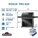 Napoleon Rogue PRO 625 Gas Grill with Infrared Burner