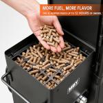 4-Rack Electric Pellet Smoker with Meat Probe