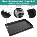 17"x13" Nonstick Griddle for Gas Grill Cooking