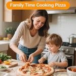 Indoor Retro Pizza Oven with Precise Temperature Control