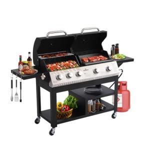 5-Burner Propane Grill and Griddle Combo