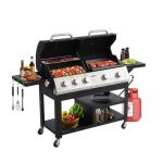 5-Burner Propane Grill and Griddle Combo
