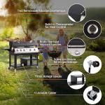 5-Burner Propane Grill and Griddle Combo