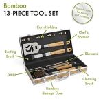 Cuisinart 13-Piece Bamboo BBQ Tool Set