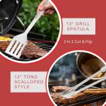 Stainless Steel 4-Piece BBQ Grill Tool Set
