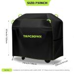 TOPCROWN Universal Waterproof Grill Cover 45"-75