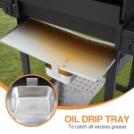 Propane Gas Grill with Folding Tables and Wheels