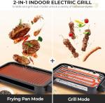 Pukomc 2-in-1 Electric Indoor Grill - 1700W
