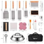 132PC Heavy Duty Griddle Accessories Set
