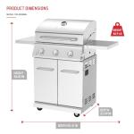 Nexgrill 3-Burner Stainless Steel Gas Grill