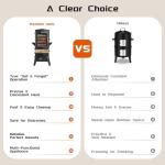 MAISON HUIS Outdoor Electric Smoker with Meat Probe