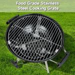 HOSBITIA 17" Portable Charcoal Kettle Grill