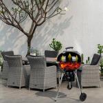 HOSBITIA 17" Portable Charcoal Kettle Grill