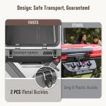 Feasto Portable Propane Grill with Folding Cart