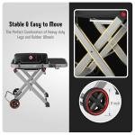 Feasto Portable Propane Grill with Folding Cart