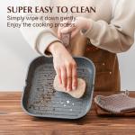 SENSARTE 12-Inch Nonstick Grill Pan for All Cooking