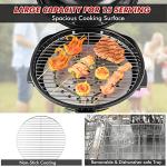 ORALNER Electric BBQ Grill with Stand & Warming Rack
