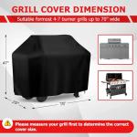 70-Inch Waterproof BBQ Grill Cover for All Grills