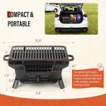 Portable Mini Hibachi Charcoal Grill for Outdoor Use