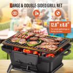 Portable Mini Hibachi Charcoal Grill for Outdoor Use
