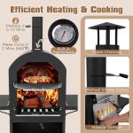 HAPPYGRILL Outdoor Wood Fired Pizza Oven & Accessories