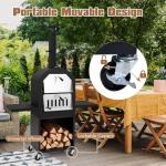 HAPPYGRILL Outdoor Wood Fired Pizza Oven & Accessories