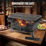 Portable Mini Hibachi Charcoal Grill for Outdoor Use