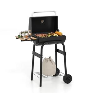 Happygrill Portable Charcoal Grill with Side Table