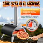 Portable Multi-Fuel Outdoor Pizza Oven, 12