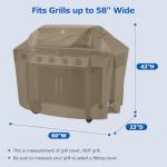 SunPatio 60-Inch Heavy Duty BBQ Grill Cover