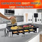 GIVENEU 1200W Electric Indoor Raclette Grill