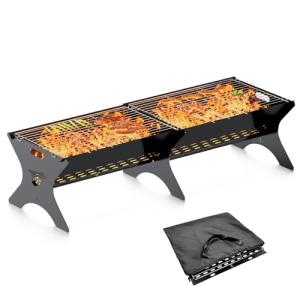 Bearfire Charcoal Grills - 2 Pack Portable Set