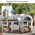 Empava Wood Fired Pizza Oven with Wheels