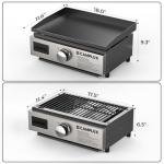 Camplux Portable 15,000 BTU Propane Griddle Grill