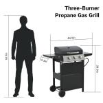 Endark 3-Burner Propane Grill with Built-In Thermometer