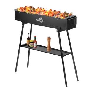 WILLBBQ Portable Charcoal Hibachi Grill for Outdoor Fun