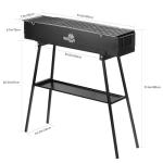 WILLBBQ Portable Charcoal Hibachi Grill for Outdoor Fun