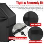 57" Waterproof BBQ Grill Cover with Straps
