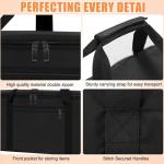 BBQ Tool Storage Bag with Pockets, Black